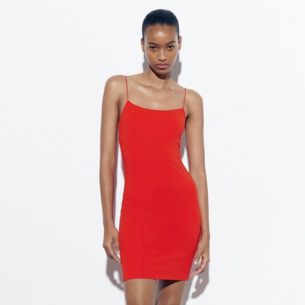 Zara Vibrant Red Mini Dress